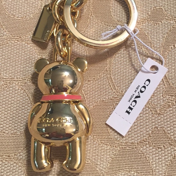 COACH 3D BEAR BAG CHARM KEYCHAIN - Picture 6 of 7
